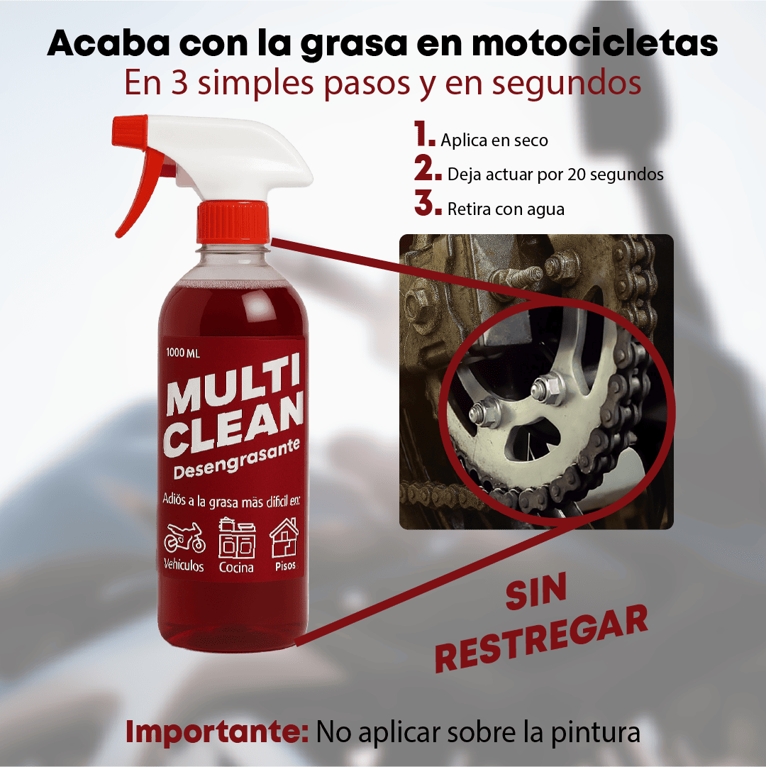 Multi Clean - Desengrasante Biodegradable Extremo