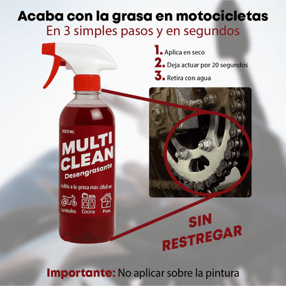 Multi Clean - Desengrasante Biodegradable Extremo