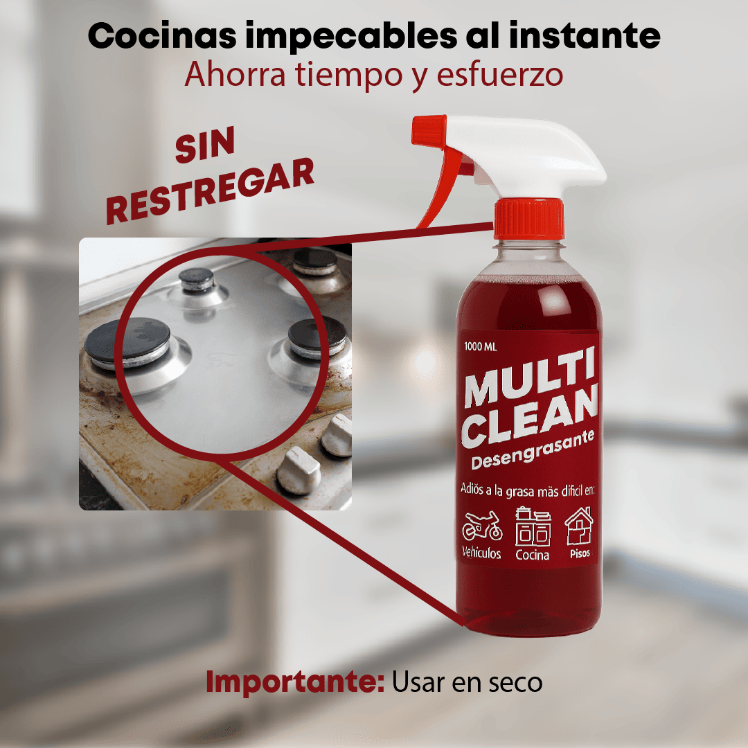 Multi Clean - Desengrasante Biodegradable Extremo